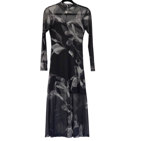AllSaints Hanna Iris Dress Sz 4 - Picture 4 of 7